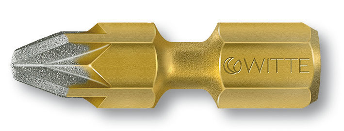 Бита WITTE 280122000, PZ2, 25мм, 1/4", BITFLEX Diamond