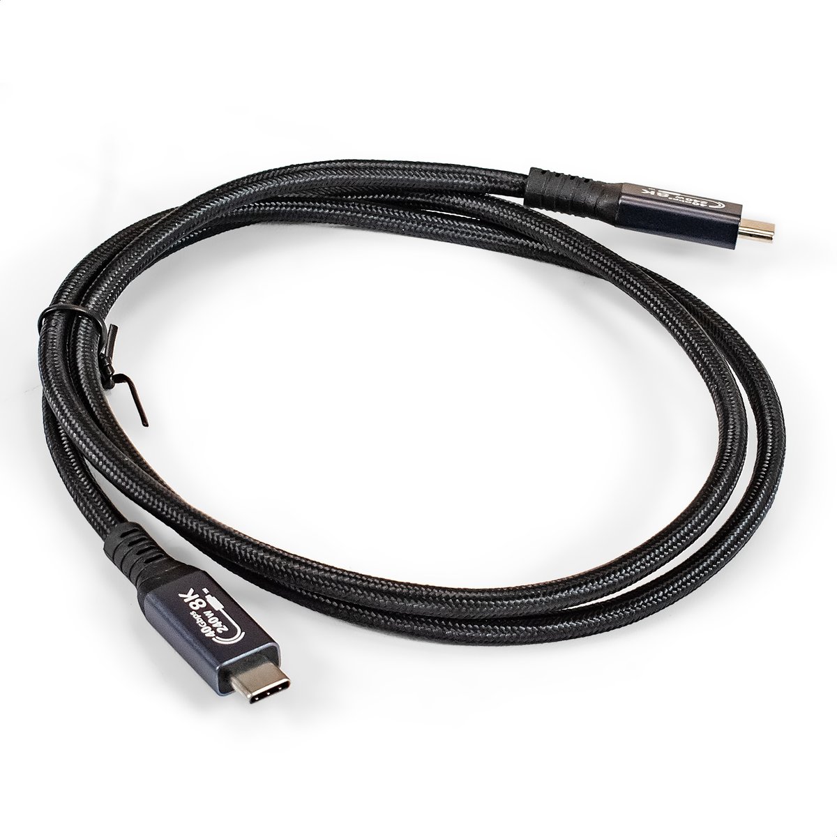 Кабель EXEGATE EX298076RUS, USB4 Type-C, 40Gbps, 240W, 1м