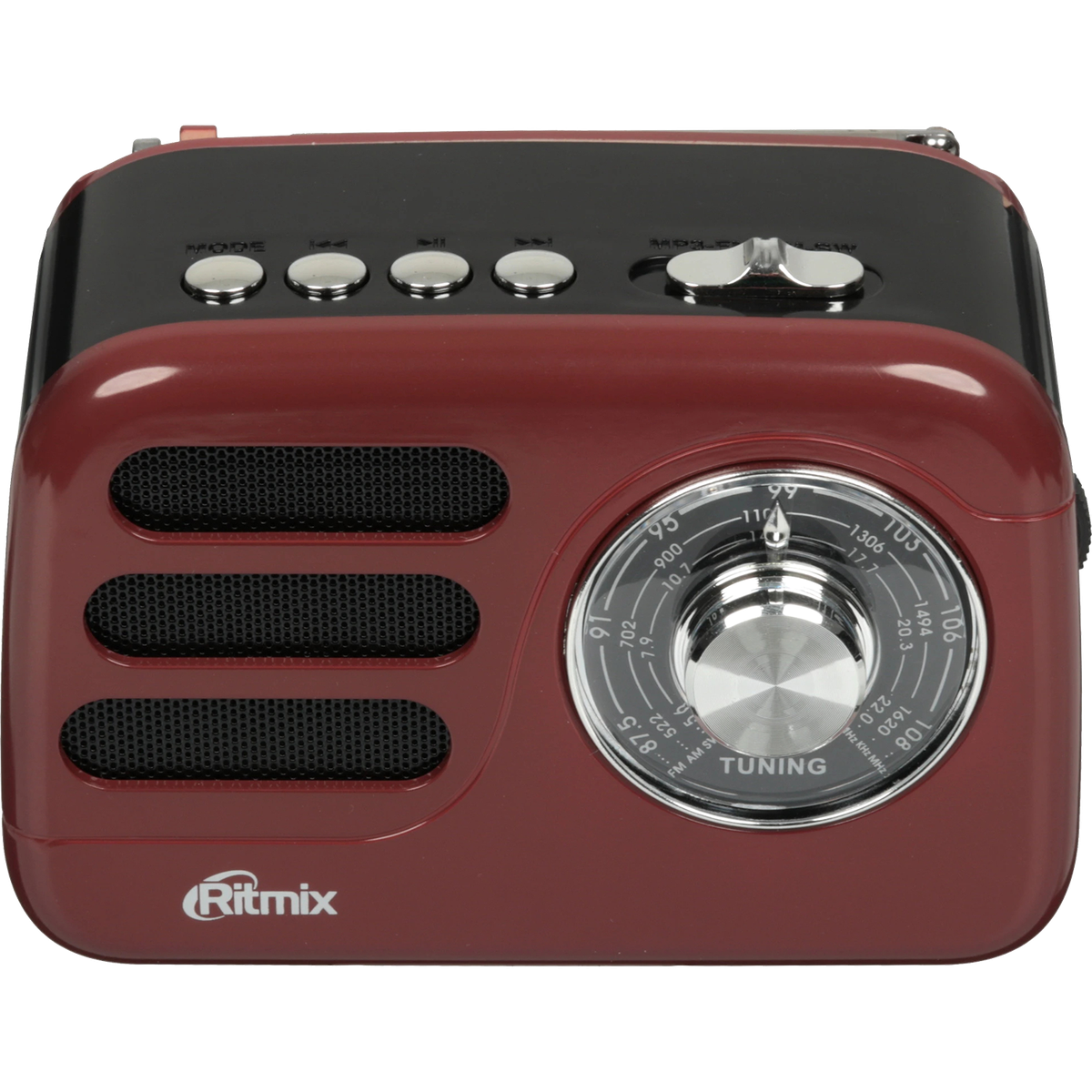 Радиоприёмник Ritmix RPR-033, трёхдиапазонный, Bluetooth, MP3, USB/micro SD