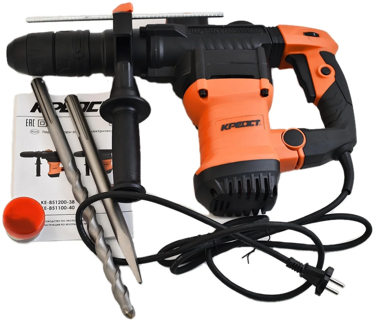 Перфоратор КРЕОСТ KE-851200-38, SDS-max, 7 Дж, 1200 Вт, кейс