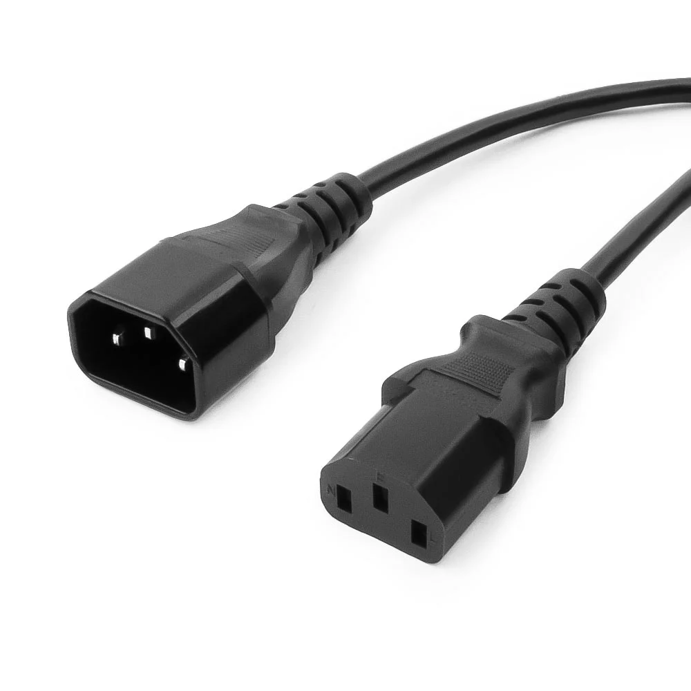 Кабель питания Электрическая мануфактура PC-C14-C13-10A-0.6, C14-C13, 0.6 м