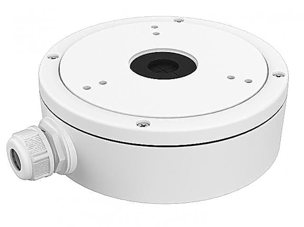 Монтажная коробка Hikvision DS-1280ZJ-DM22, для купольных камер, алюминий, белая