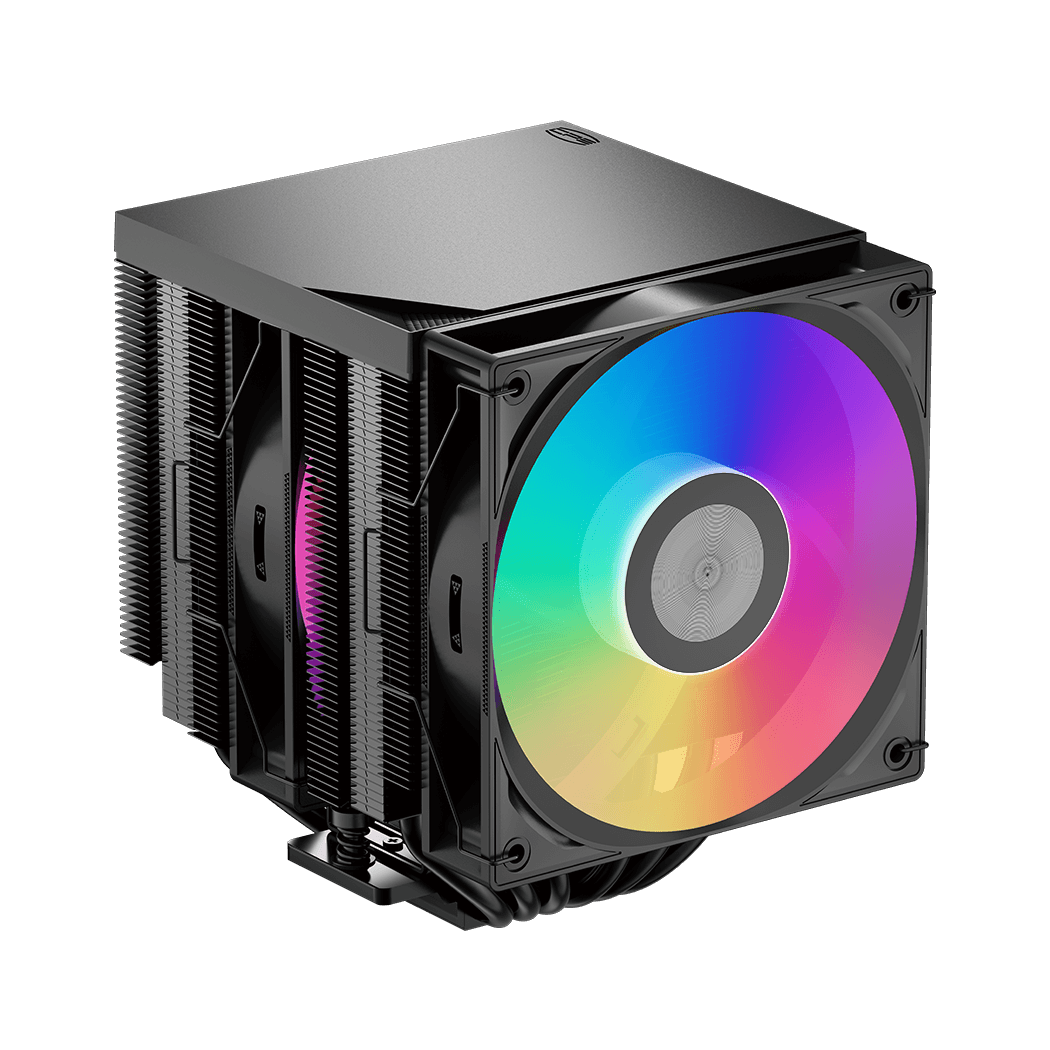 Кулер PcCooler RT620Pro TC ARGB BK, 265 Вт, 2×120 мм, 4-pin PWM, LGA1851/1700/1200/115X, AM5/AM4