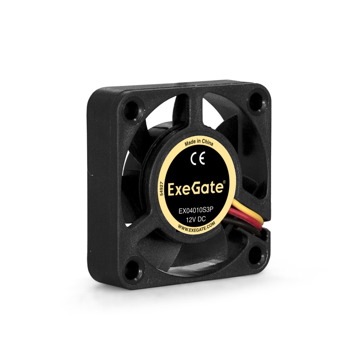 Вентилятор ExeGate EX04010S3P, 40×40×10 мм, 12 В, 3-pin, 5000 об/мин