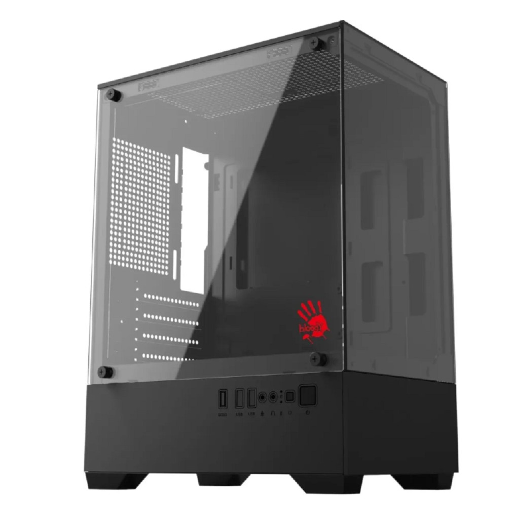 Корпус A4Tech Bloody CC-125-BK, MicroATX, без БП, 5×120 мм