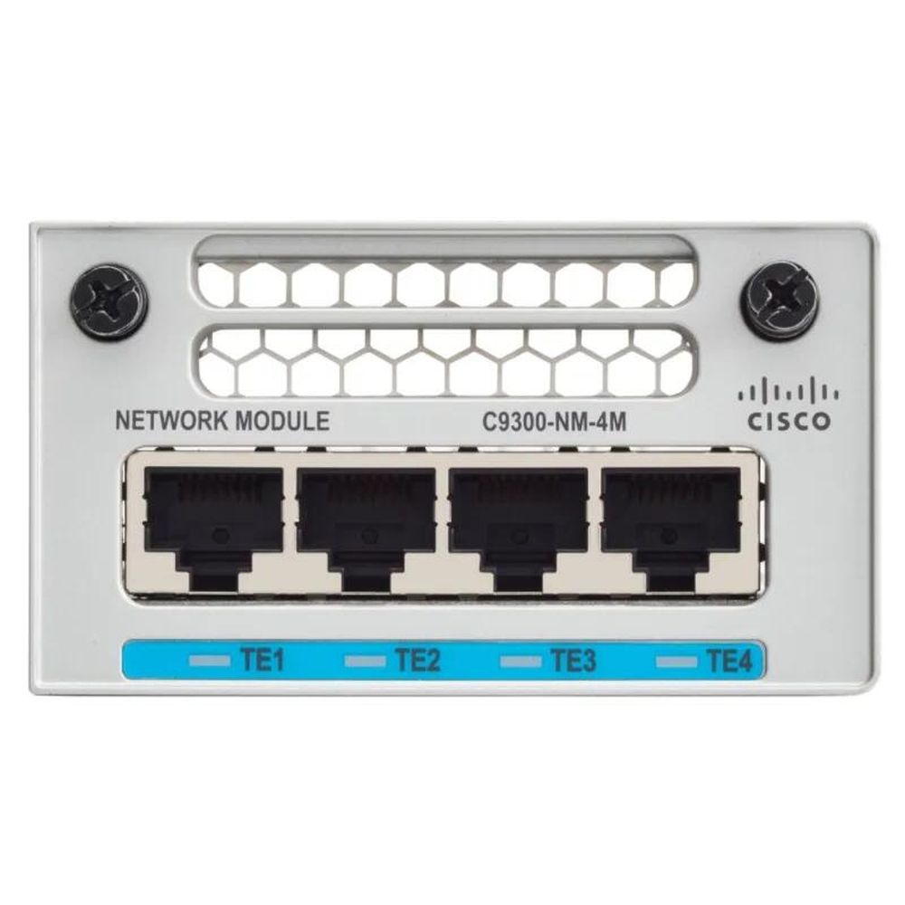 Модуль интерфейсный Cisco Catalyst C9300-NM-4M, 4 порта Multigigabit RJ45, до 10 Гбит/с
