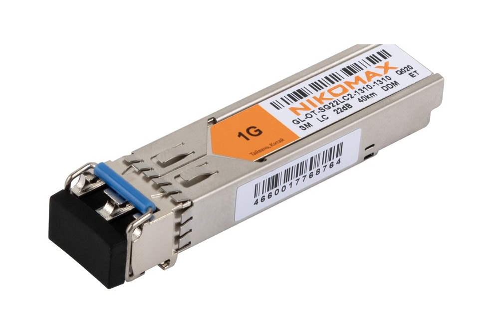 SFP-модуль NIKOMAX GL-OT-SG22LC2-1310-1310, 1.25Gb/s, SM, LC, 40 км