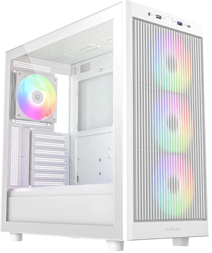 Корпус ID-Cooling WARE 510 ARGB WH, Midi Tower, ATX, белый, GPU 380 мм