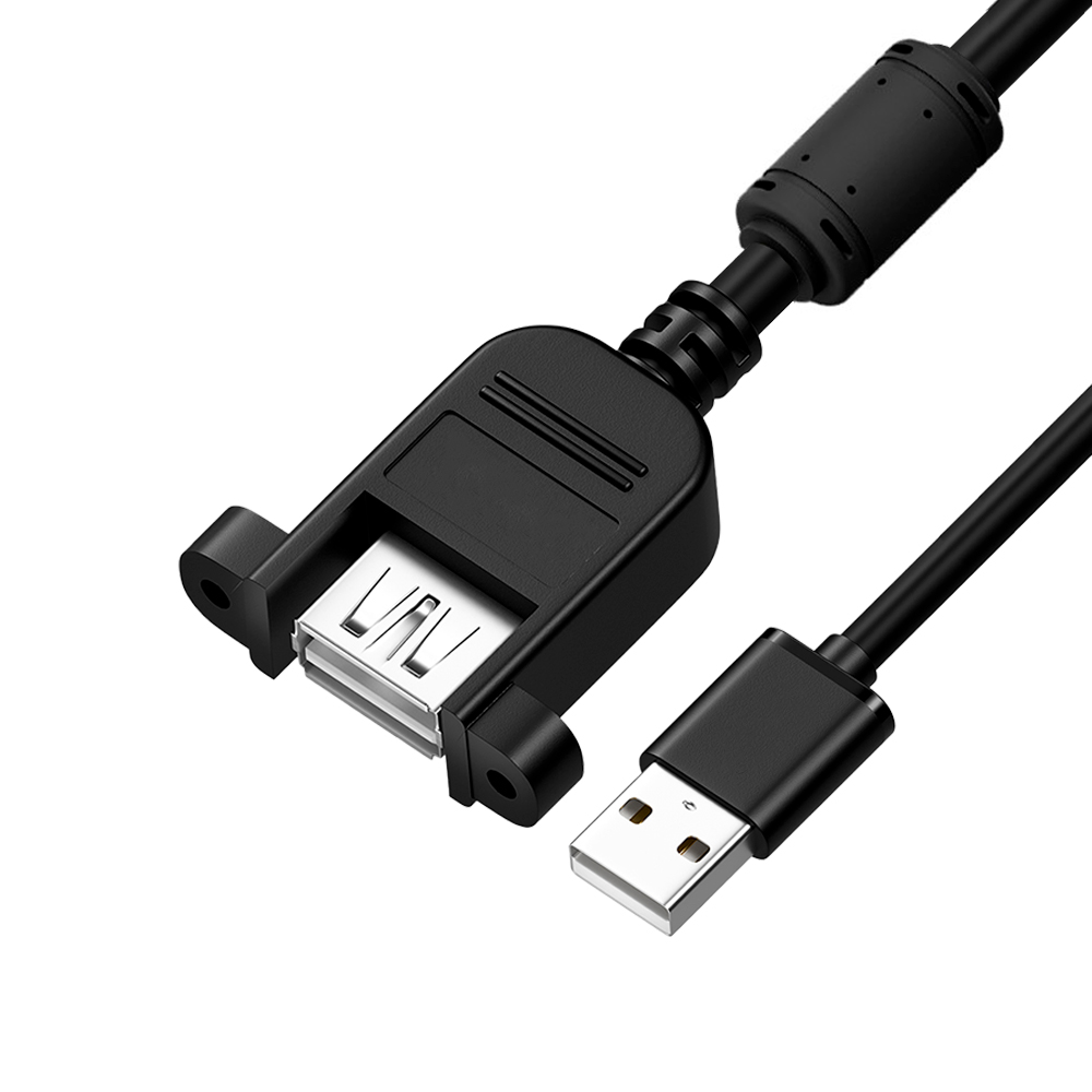 Удлинитель GCR GCR-57666, USB 2.0 AM/AF, 3м, черный