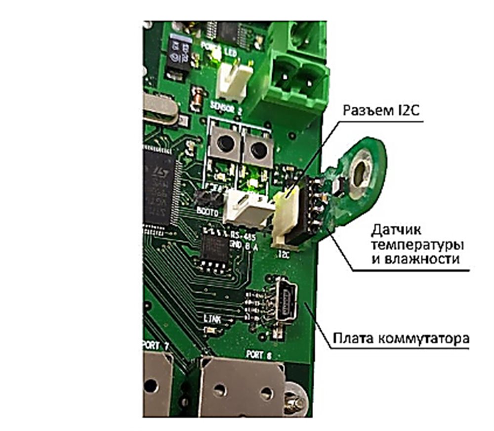 Датчик температуры и влажности TFortis SHT-01, для шкафов PSW-2G+