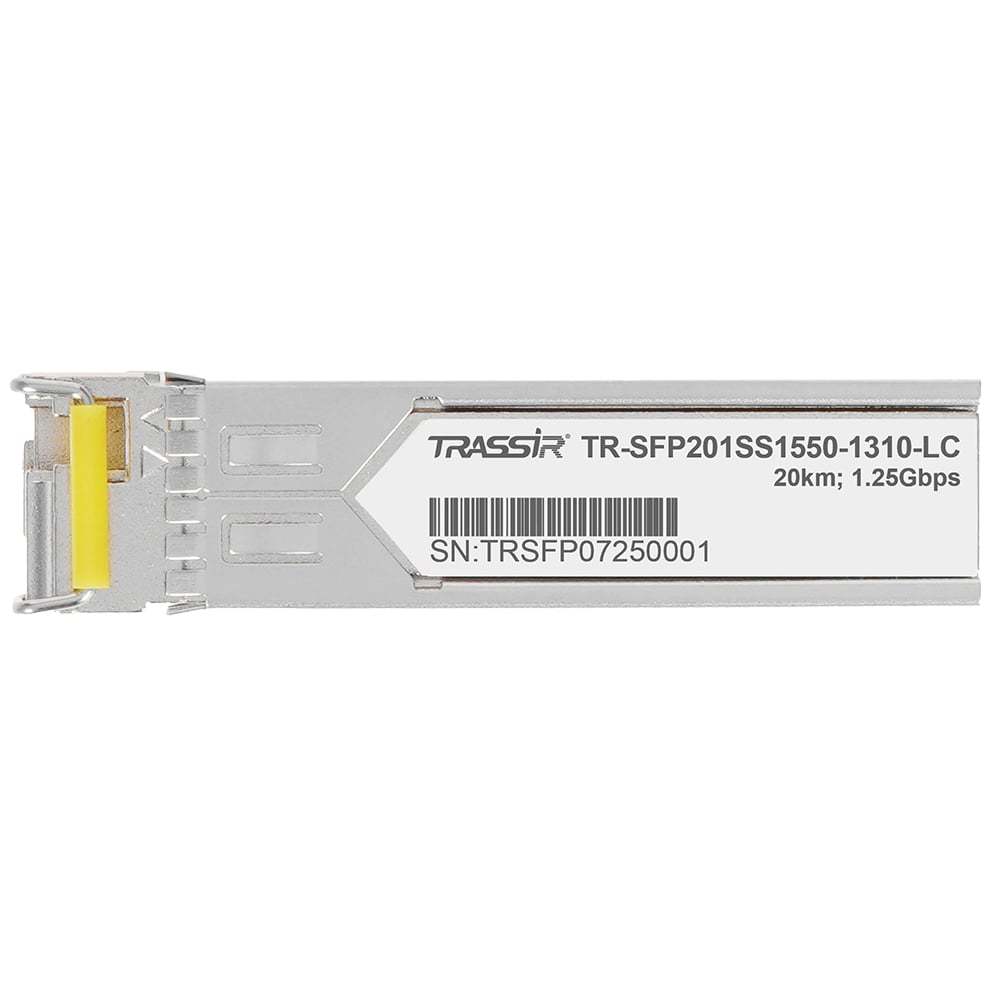 SFP-модуль TRASSIR TR-SFP201SS1550-1310-LC, 1.25Гбит/с, 20км, одномод