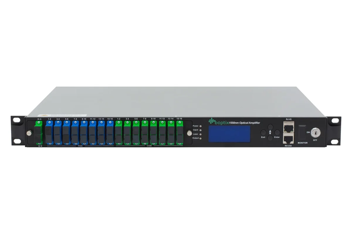 Оптический усилитель B-OptiX BO-MLP-16x24 SP, 2 входа, 16 выходов, WDM