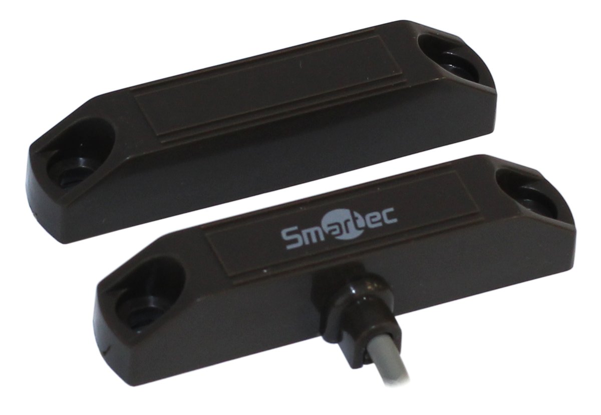 Магнитоконтактный датчик Smartec ST-DM125NC-BR, НЗ, накладной, зазор 25 мм