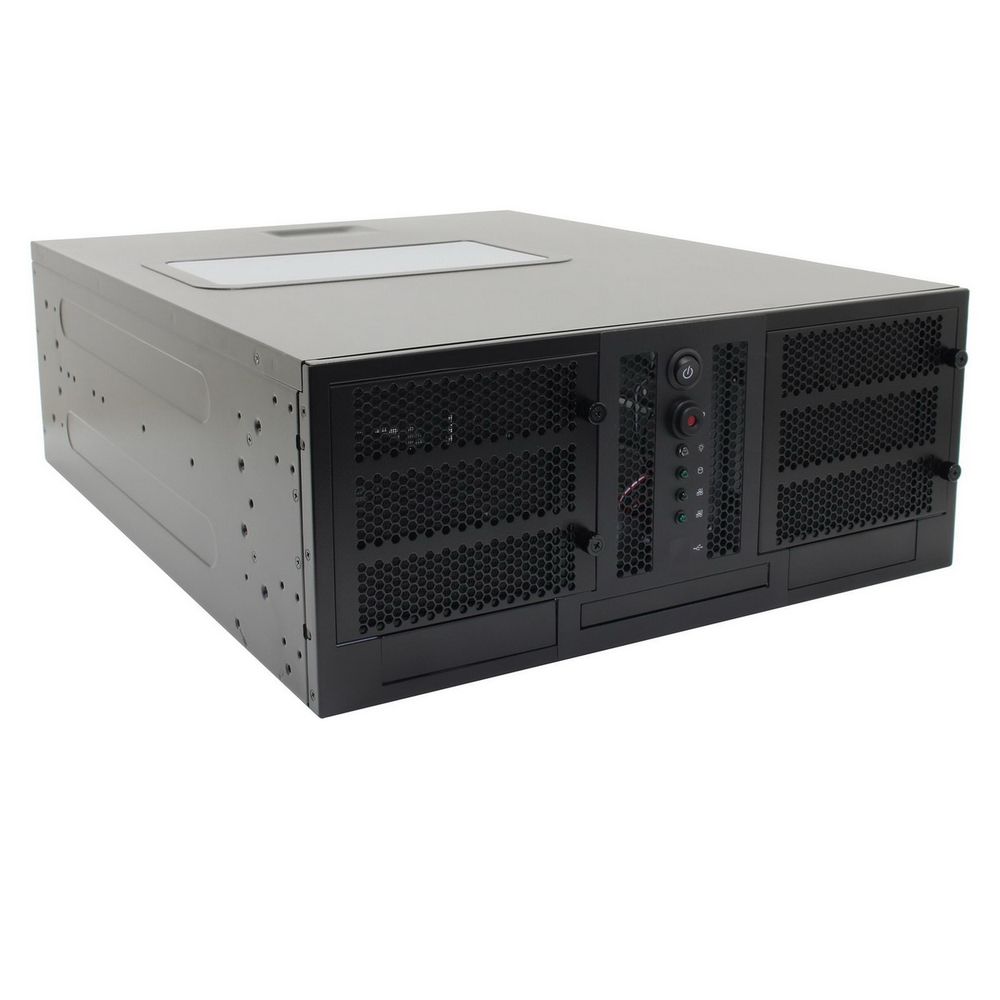 Корпус Chenbro 384-19019-Y11800 (RM41300-FS81U3), 4U, E-ATX, 3×5.25" + 5×3.5", вентилятор 12 см