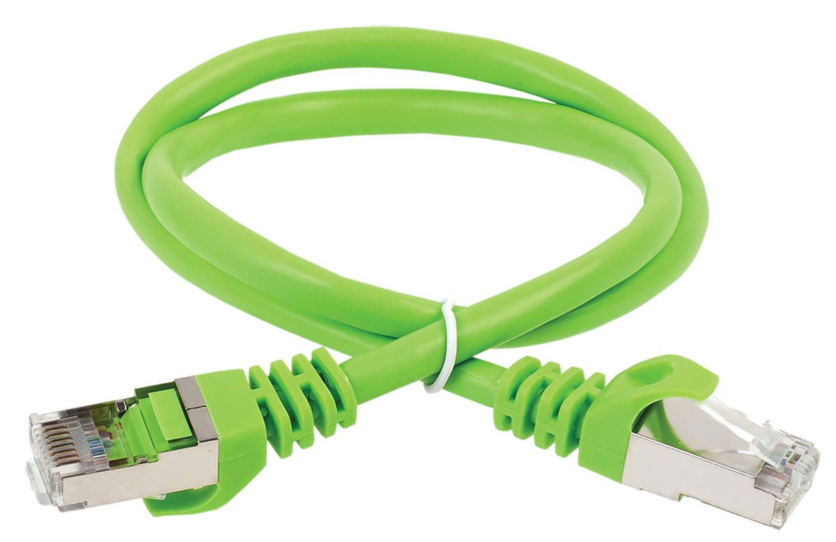 Патч-корд ITK PC02-C5EFL-7M, кат.5e FTP LSZH, 7м, зеленый