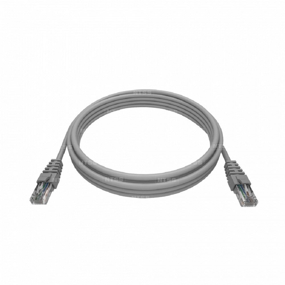 Патч-корд NTSS NTSS-PC-UTP-RJ45-5e-25.0-LSZH-GY, UTP 5e, 2×RJ45, 25 м, LSZH, серый