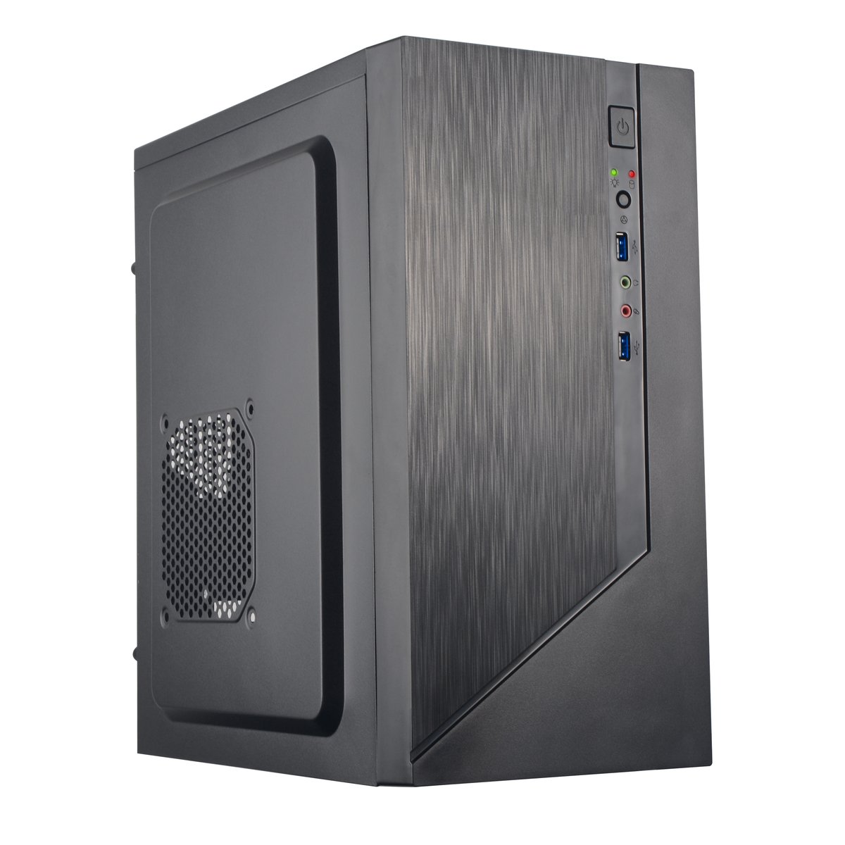 Корпус Foxline FZ-015-U32, mATX, 2×USB3.0, чёрный, без БП