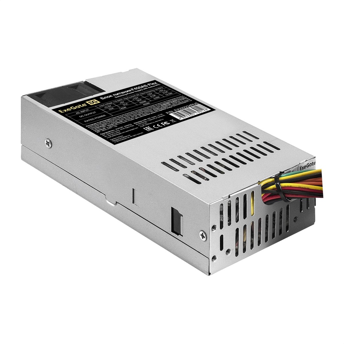 Блок питания ExeGate F450AS EX292234RUS, 450 Вт, Flex ATX, 80 PLUS, APFC