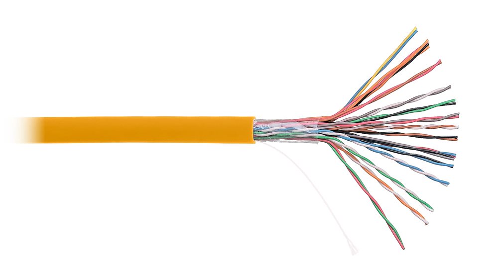 Кабель NETLAN EC-UU016-5-LSZH-OR-3, UTP кат.5, 16 пар, 305м