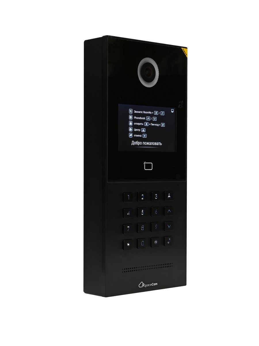Станция вызова SpaceCam SC-INT-D004-2-MSB, Linux, 4,3", IP65, PoE
