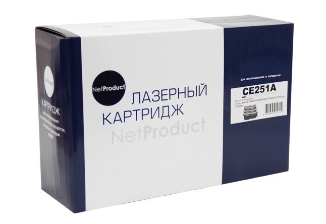 Картридж NetProduct N-CE251A, для HP CLJ CP3525, C, 7K
