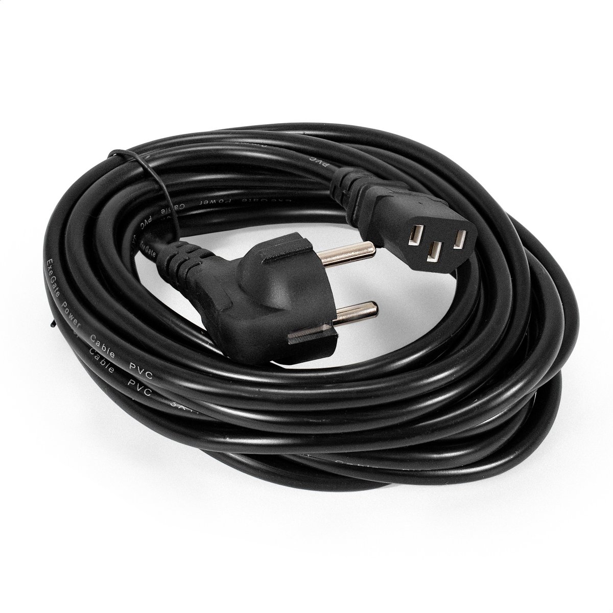 Кабель питания ExeGate EP280664RUS, Schuko-C13, 5м, 6A