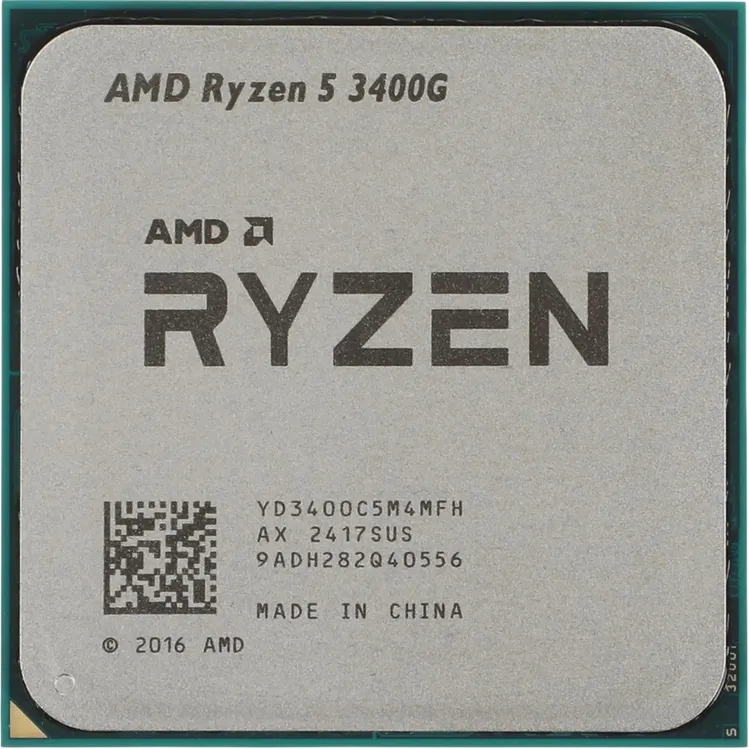 Процессор AMD YD3400C5M4MFH, Ryzen 5 3400G, 4C/8T, AM4, Vega 11