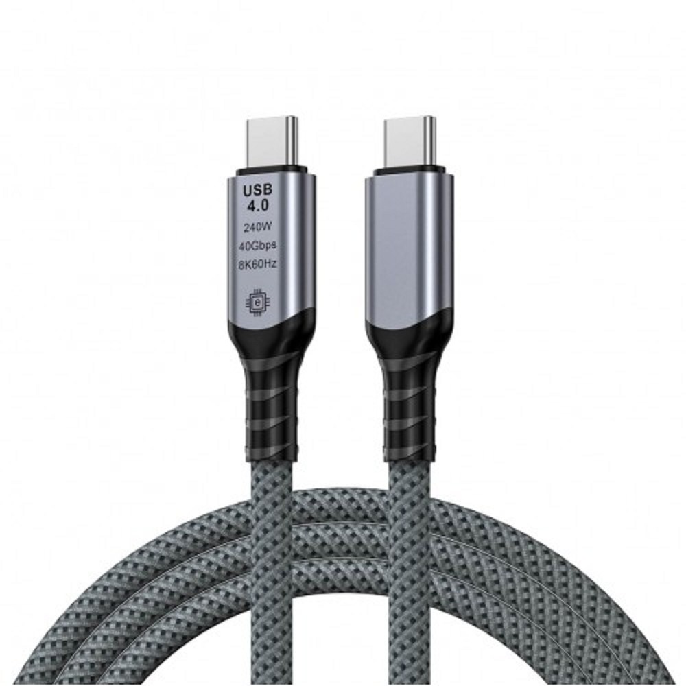 Кабель KS-IS KS-564L1B-2, USB4 USB-C — USB-C, 40 Гбит/с, 240 Вт, 2 м