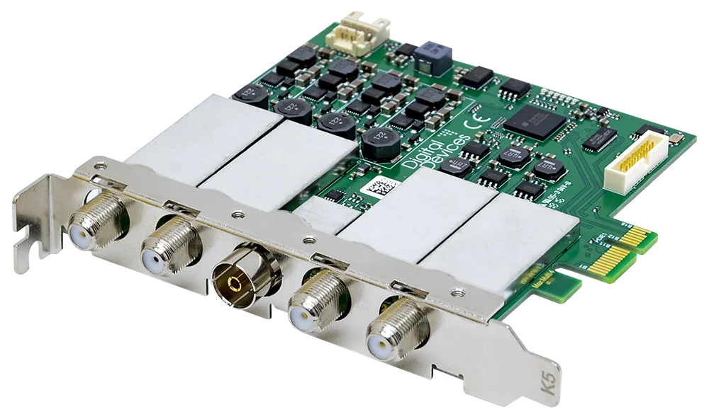 Карта Digital Devices MaxM4, 4-тюнерный DVB-S/S2/C/C2/T/T2, PCIe