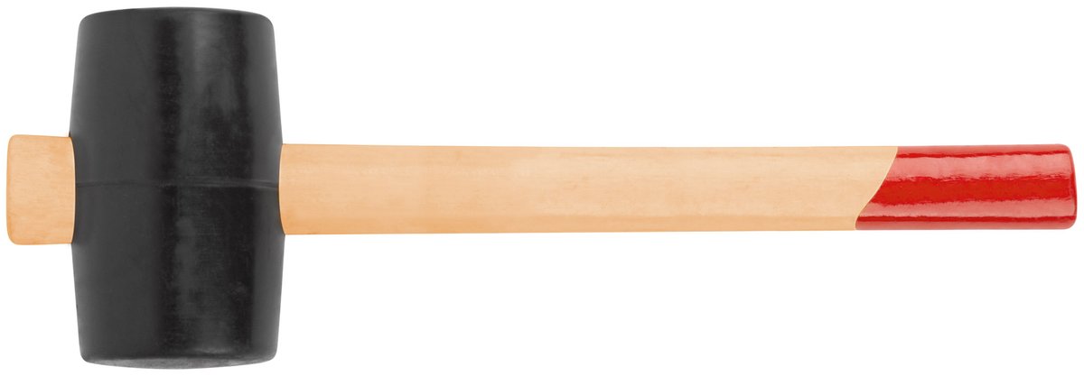Киянка FIT 45350, резиновая, деревянная ручка, 50 мм, 300 г