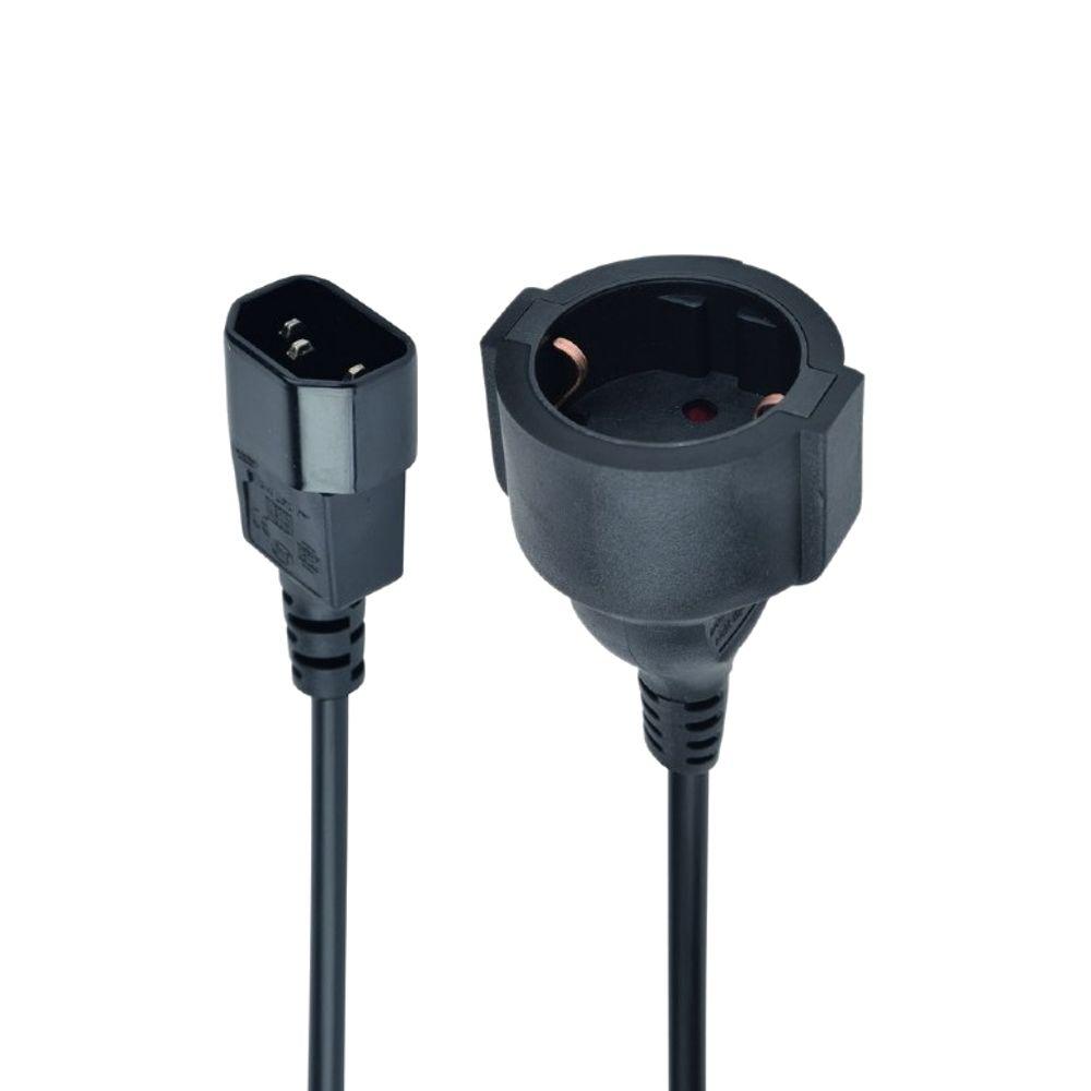 Кабель питания Cablexpert PC-SFC14M-01, 0.15м, C14-Schuko, 3×0.75мм²