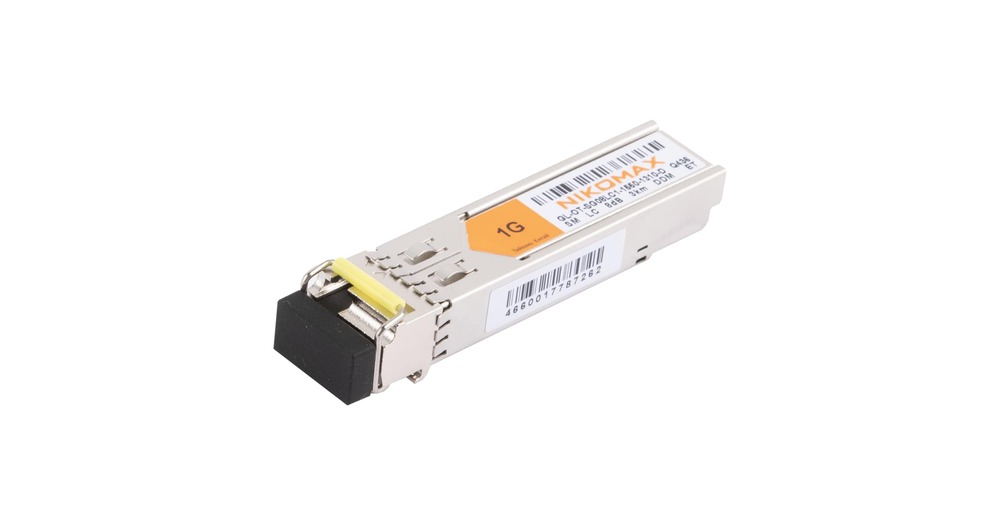 SFP-модуль NIKOMAX GL-OT-SG08LC1-1550-1310-D, 1.25Gb/s, WDM, SM, LC, 3 км, DDM