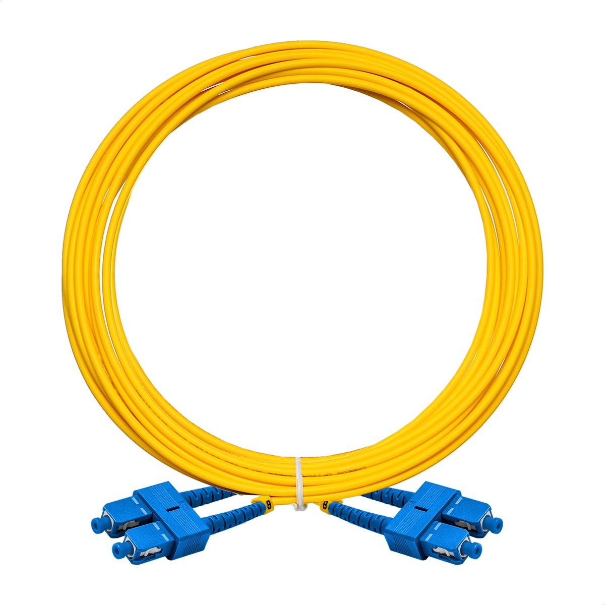 Патч-корд оптический ExeGate FC-D-9-SC-SC-5M-LSZH, SC/UPC-SC/UPC, duplex, SM 9/125 OS2, 5 м