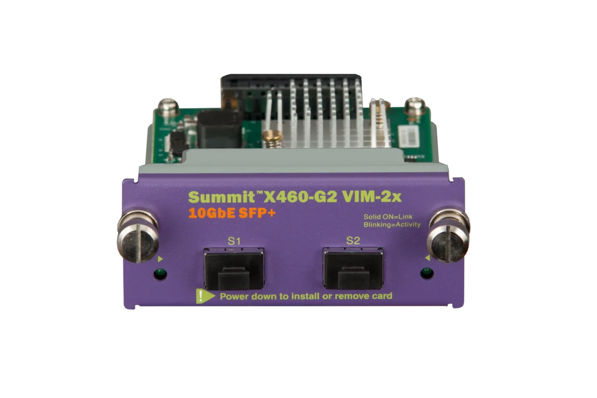 Модуль Extreme Networks 16711, VIM-2x, 2×10GbE SFP+, для X460-G2