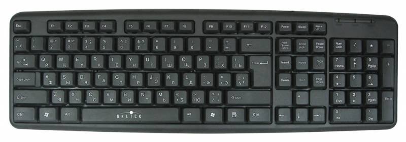Клавиатура OKLICK 130M Black USB