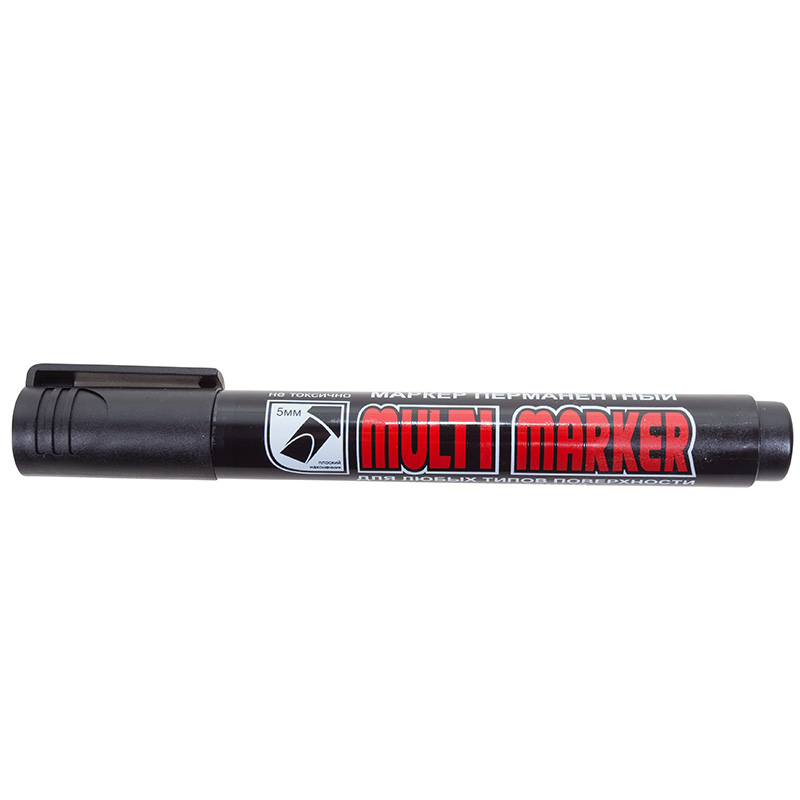 Маркер перманентный REXANT 08-8801 Crown Multi Marker Chisel, 5 мм, черный