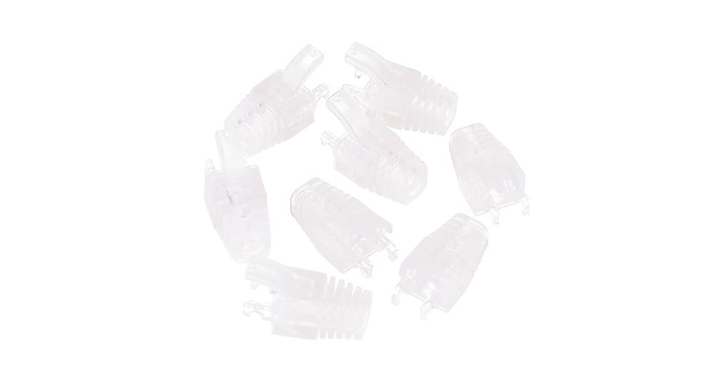 Колпачок защитный NIKOMAX ESSENTIAL NMC-RJBOOT65B-TR-100, для RJ45, d6.5мм, 100шт