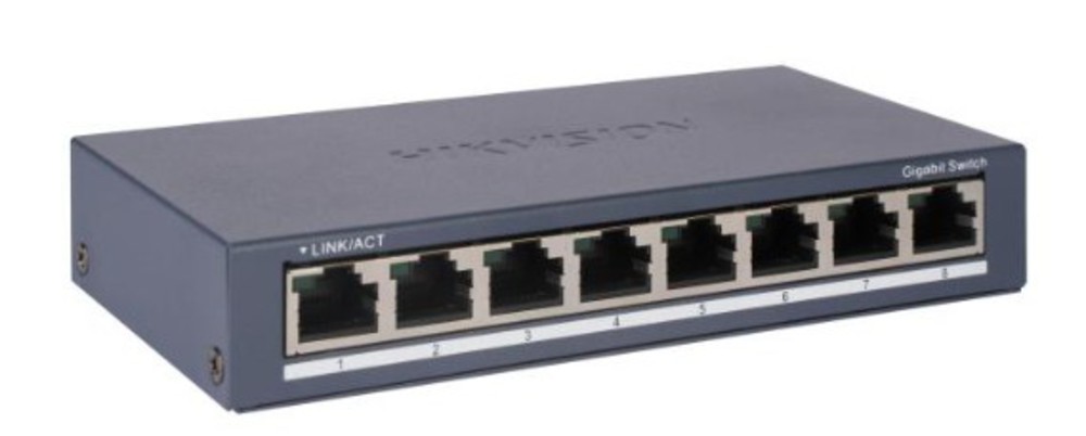 Коммутатор Hikvision DS-3E0508-O(O-STD), 8×1GbE, неуправляемый
