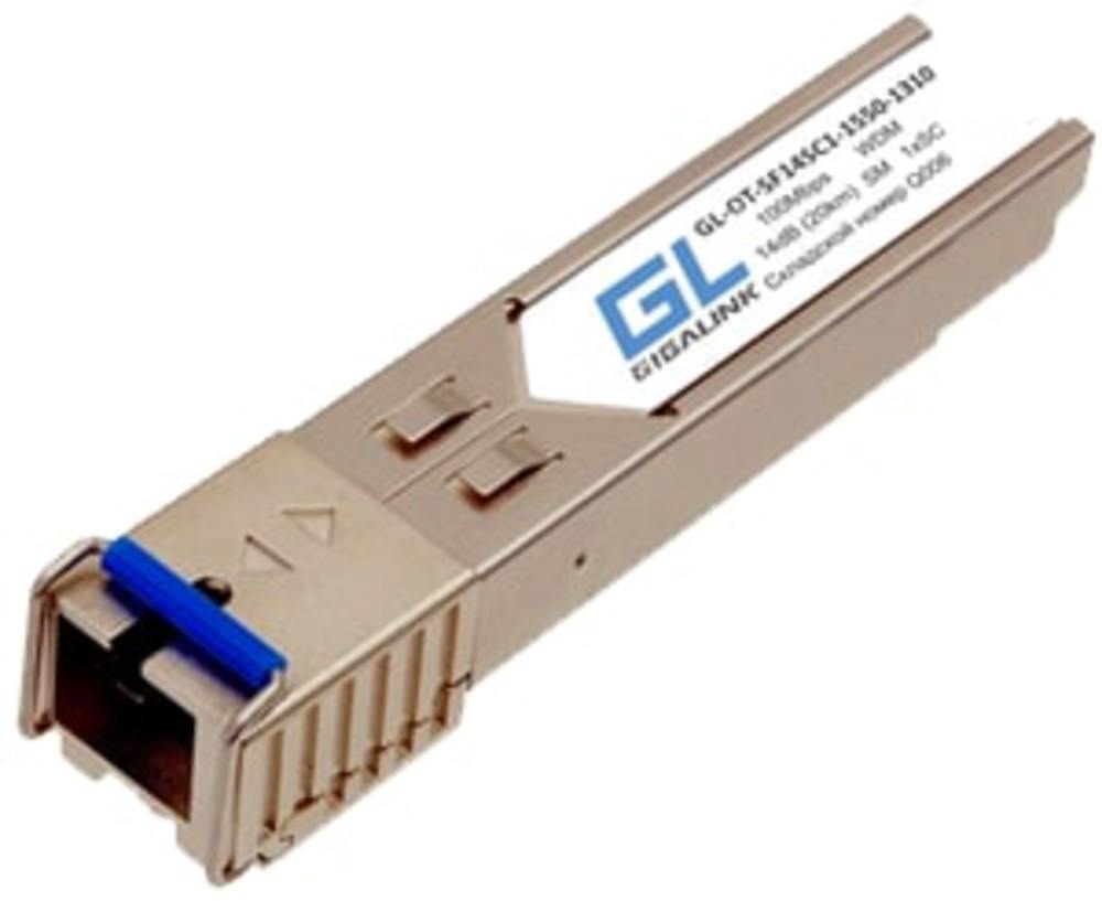 Трансивер SFP NIKOMAX GL-OT-SF14SC1-1310-1550, 155Мбит/с, WDM, 20км, SC