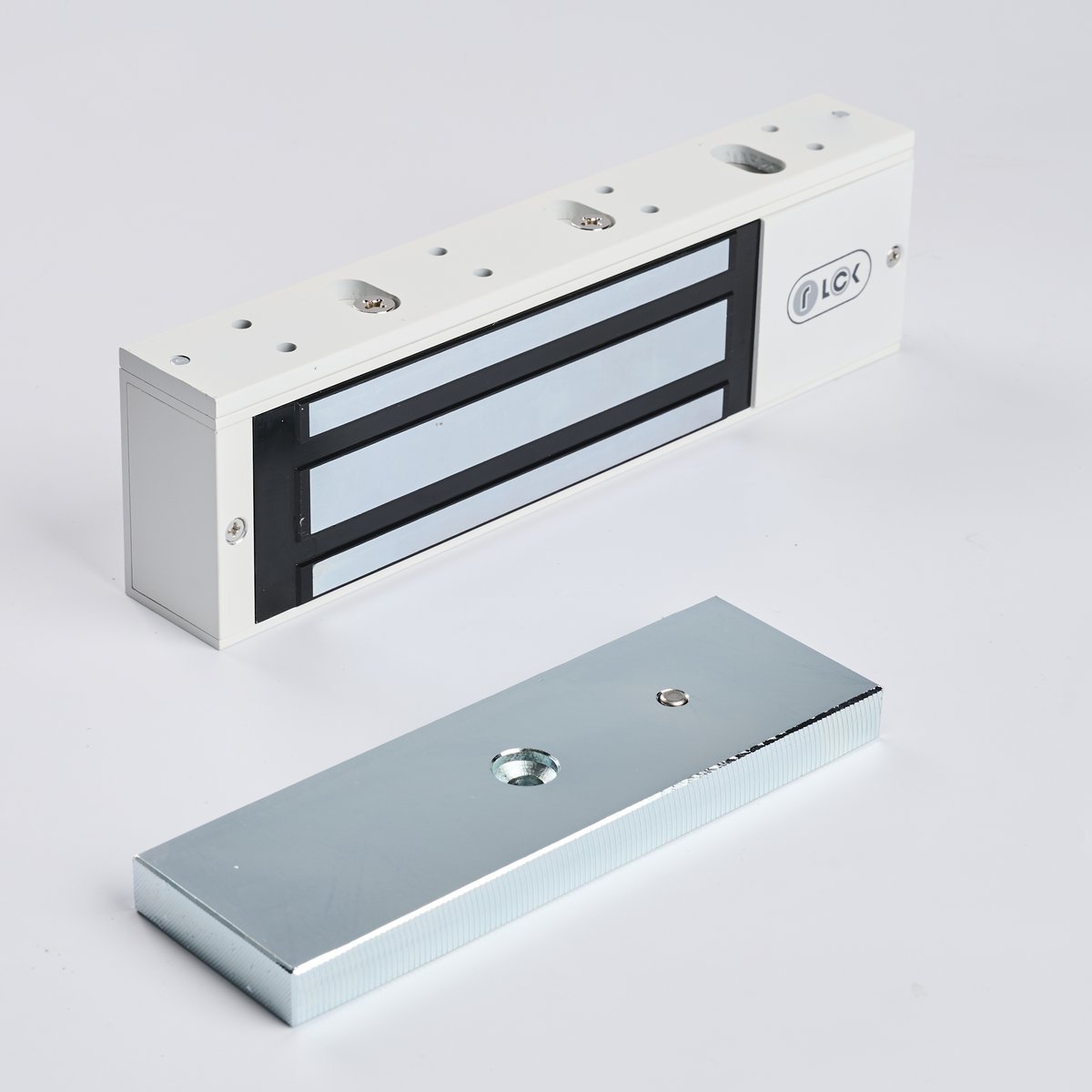 Замок электромагнитный R-Lock RL-EM500-L0W, 500кг, LED, DC12/24В, белый