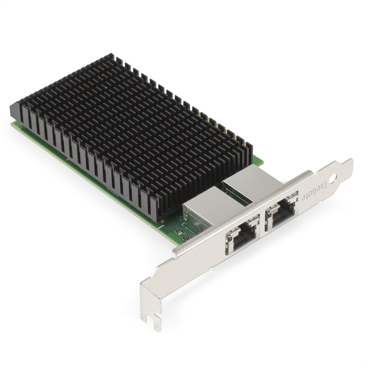 Exegate EX301864RUS Сетевой адаптер ExeGate EXE-X550v2-T2 (PCI-E x4 v3.0, порты 2xRJ45 (медные), 10Gb/s (10/5/2.5/1Gb/s, 100Mb/s), Server NIC Intel Chipset X550)