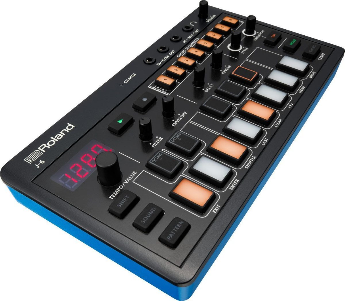 Синтезатор Roland AIRA Compact J-6, 64 тембра, 64 паттерна, USB Type-C