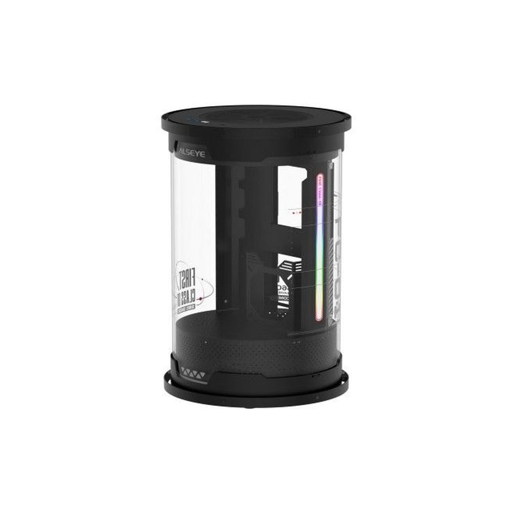 Корпус ALSEYE FC01-Pro-B, mATX/ITX, USB 3.0×2 + USB Type-C, акрил, чёрный
