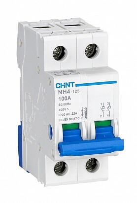 Выключатель нагрузки CHINT 398040, NH4-125, 2P 32А