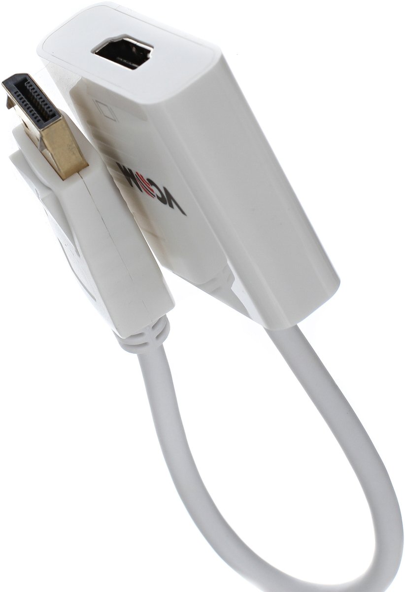 Кабель-адаптер VCOM CG553, DisplayPort → HDMI, 0,1 м, Full HD