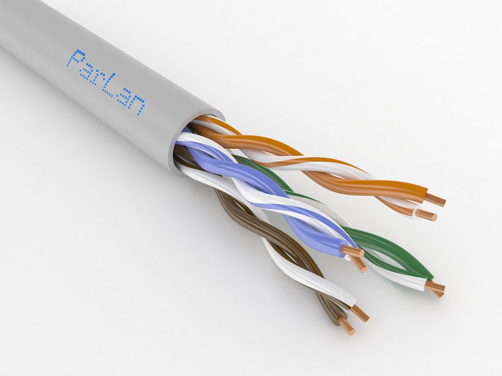 Кабель Паритет ParLan U/UTP Cat5e PVCLS нг(A)-FRLS 2х2х0,52, 305 м