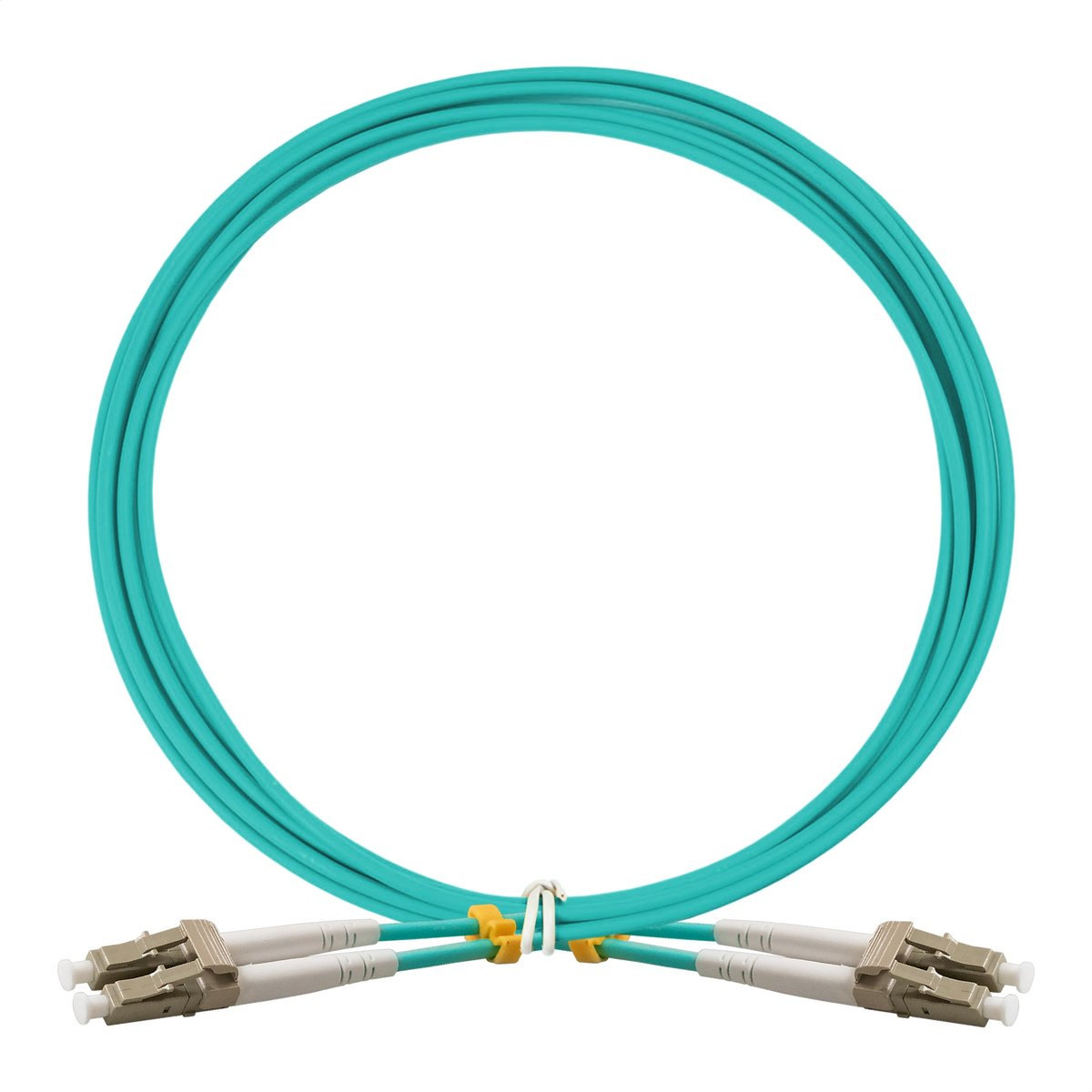 Патч-корд оптический ExeGate FC-D-503-LC-LC-2M-LSZH, MM 50/125 (OM3), LC-LC, 2 м