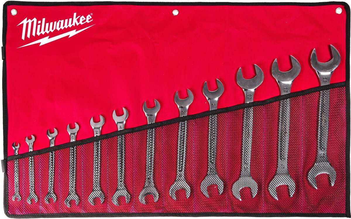 Набор рожковых ключей Milwaukee 4932492714, двусторонние, 12 шт