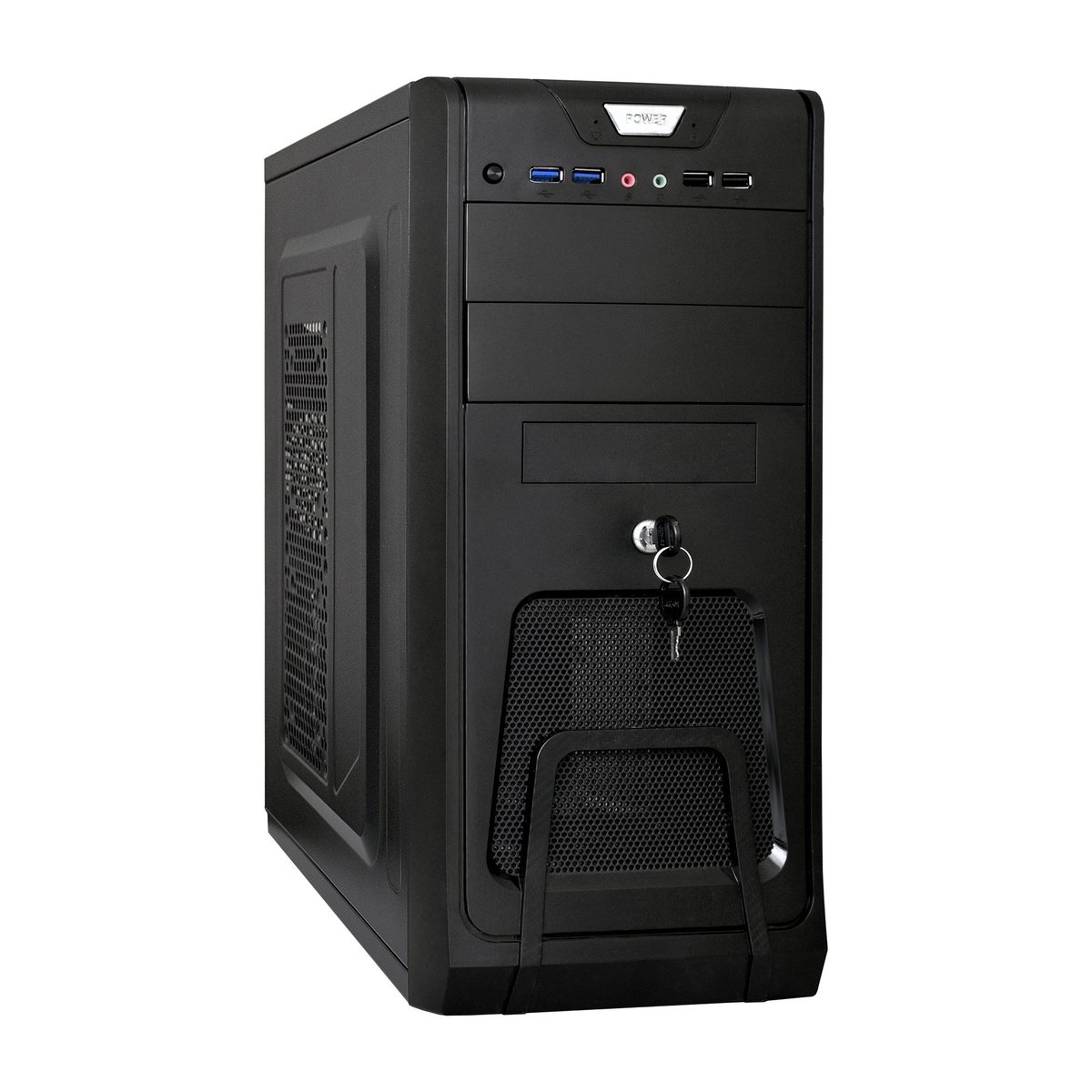 Корпус ПК ExeGate 299162, Miditower ATX, БП 350Вт, черный