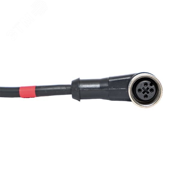 Кабель-разъем EKF PLG-12L-4-2, M12, 4-PIN, угловой